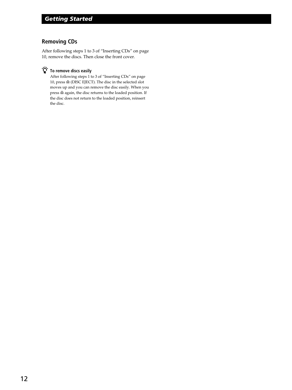 Sony CDP-CX450 User Manual | Page 12 / 48