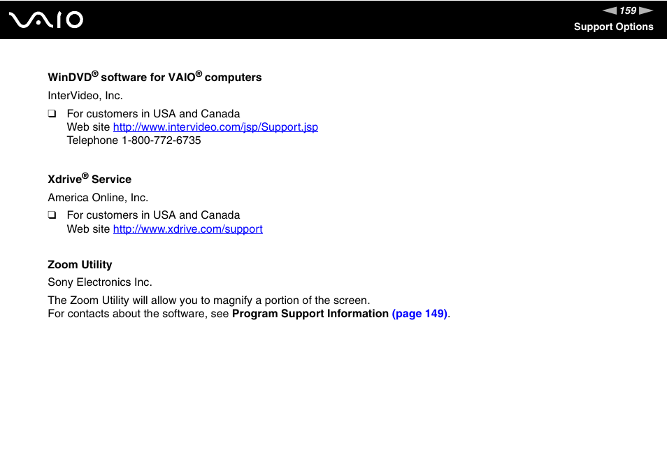 Sony VAIO VGN-NR Series User Manual | Page 159 / 162