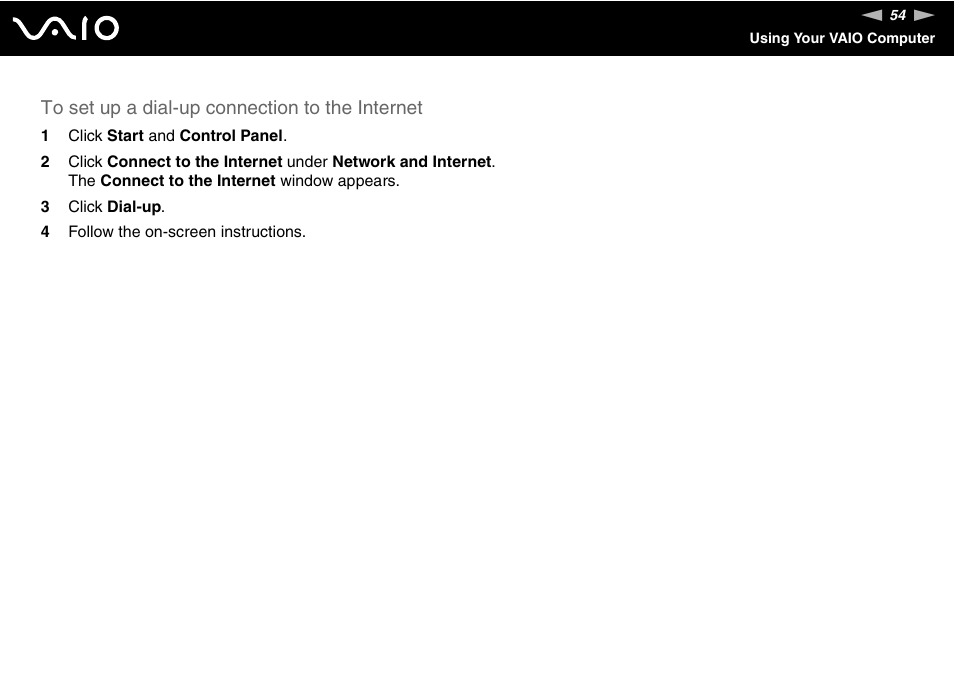 Sony VAIO VGN-NR Series User Manual | Page 54 / 162