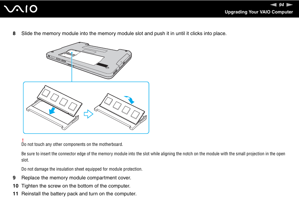 Sony VAIO VGN-NR Series User Manual | Page 94 / 162