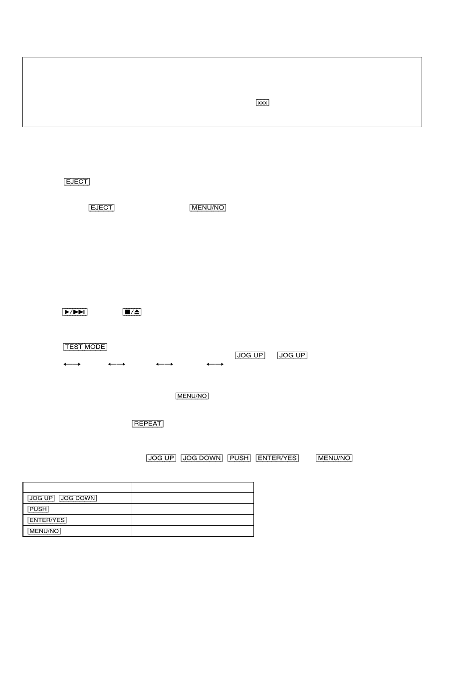 Test mode, Mds-nt1 | Sony MDS-NT1 User Manual | Page 20 / 70