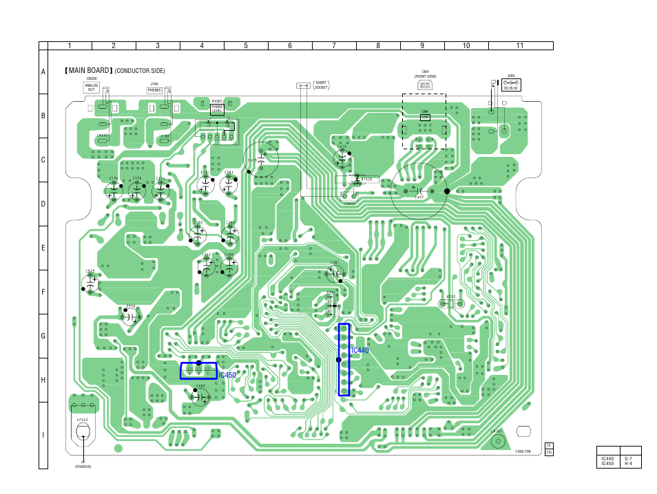 Printed wiring board – main board (conductor side), Mds-nt1 | Sony MDS-NT1 User Manual | Page 43 / 70