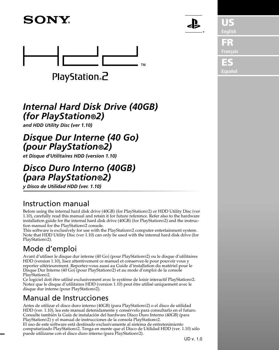 Sony PlayStation 2 User Manual | 112 pages