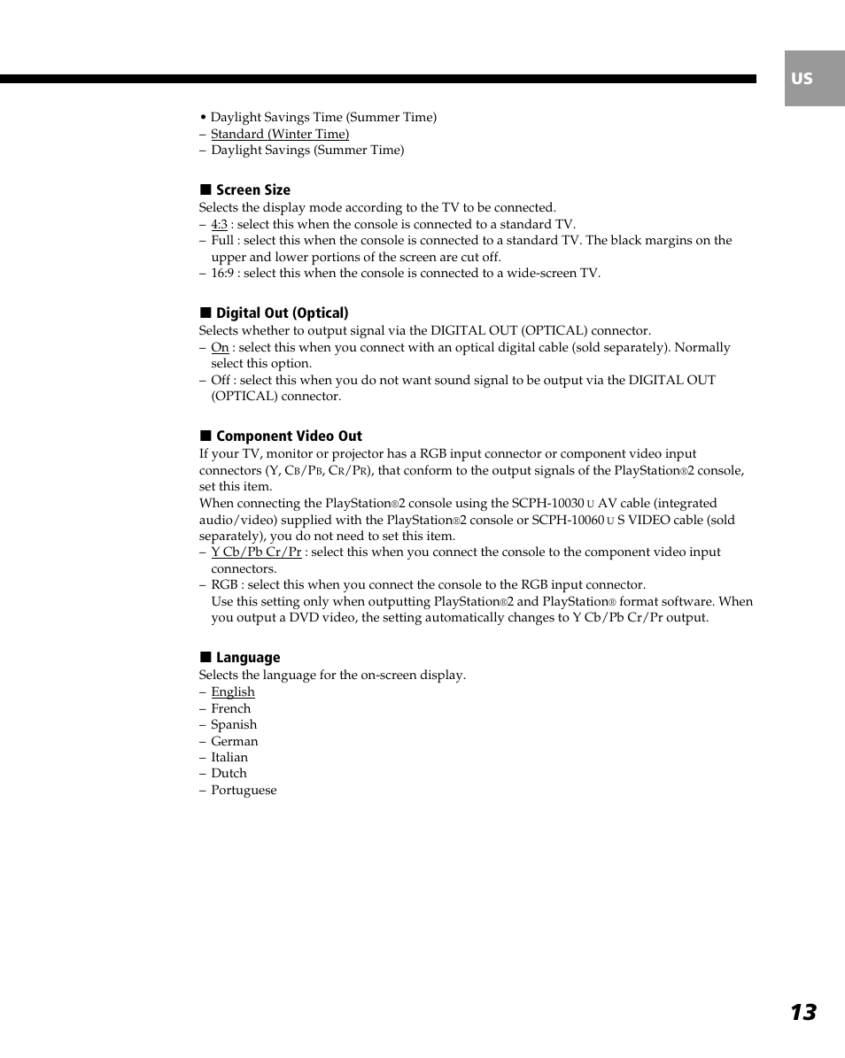 Sony PlayStation 2 User Manual | Page 13 / 112