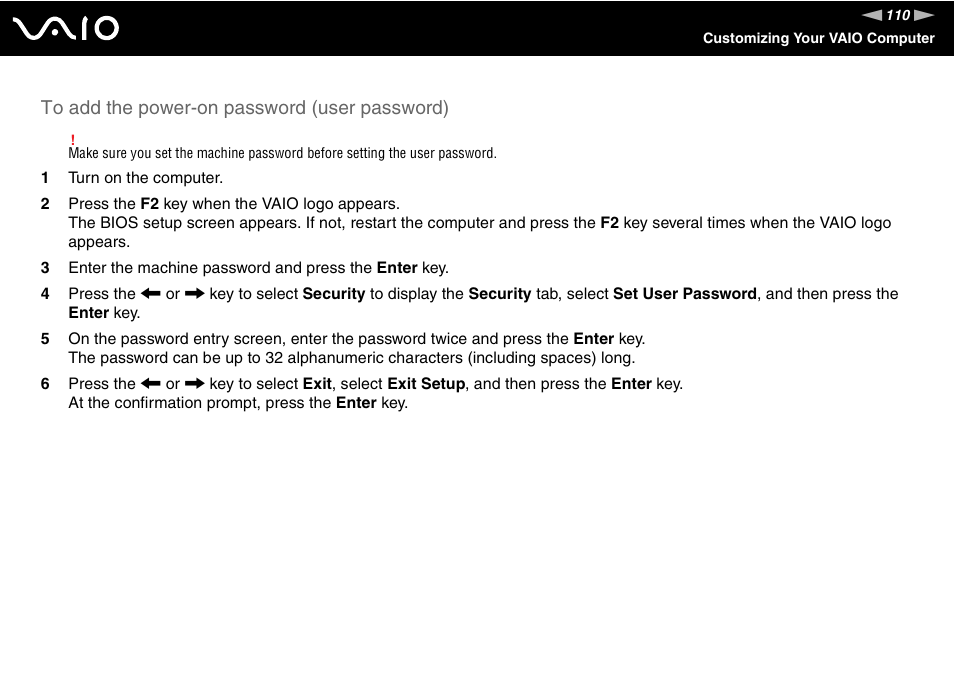 Sony VAIO VGN-SZ700 User Manual | Page 110 / 235