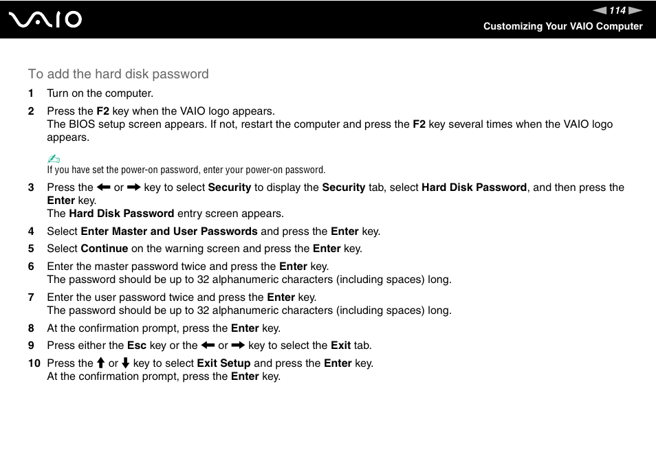 Sony VAIO VGN-SZ700 User Manual | Page 114 / 235