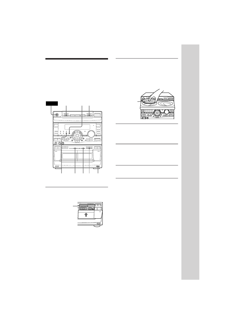 Recording a cd | Sony MHC-RX90 User Manual | Page 13 / 50