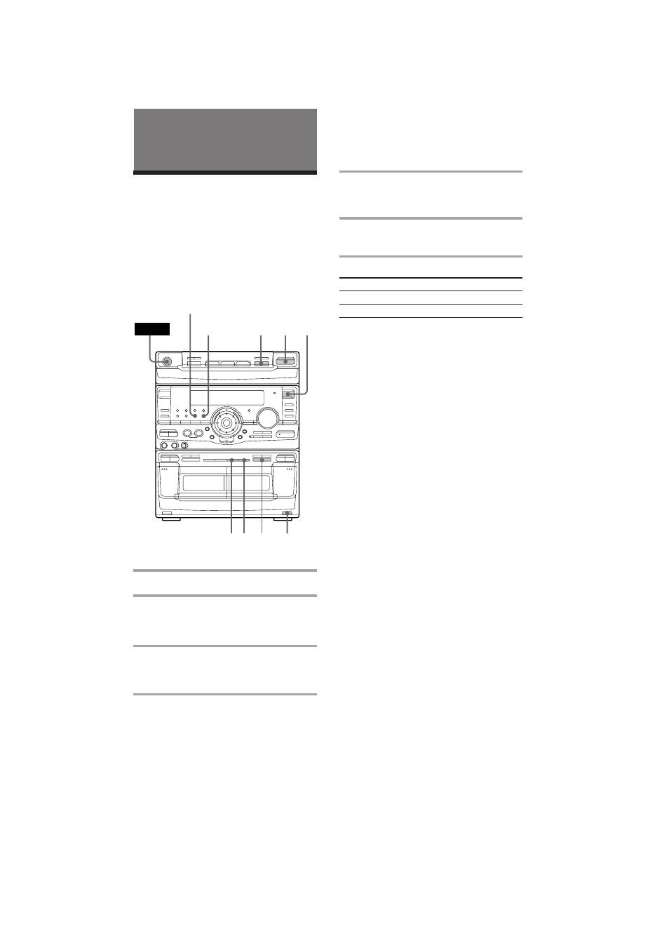 Recording on a tape manually, The tape deck | Sony MHC-RX90 User Manual | Page 23 / 50