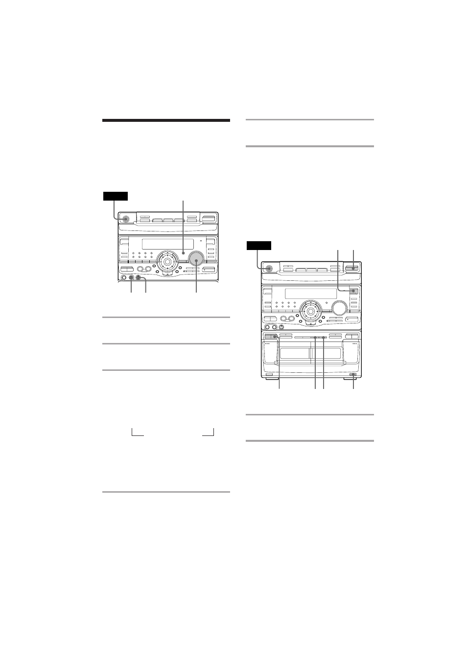 Singing along: karaoke, Mixing and recording sounds | Sony MHC-RX90 User Manual | Page 38 / 50