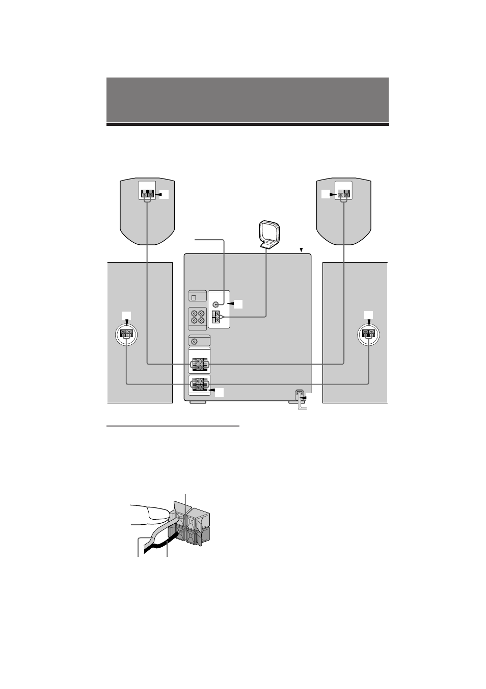 Step 1: hooking up the system, Getting started | Sony MHC-RX90 User Manual | Page 4 / 50