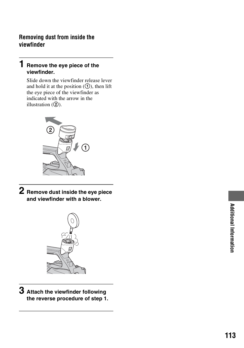 Sony HANDYCAM HDR-FX1000E User Manual | Page 113 / 131