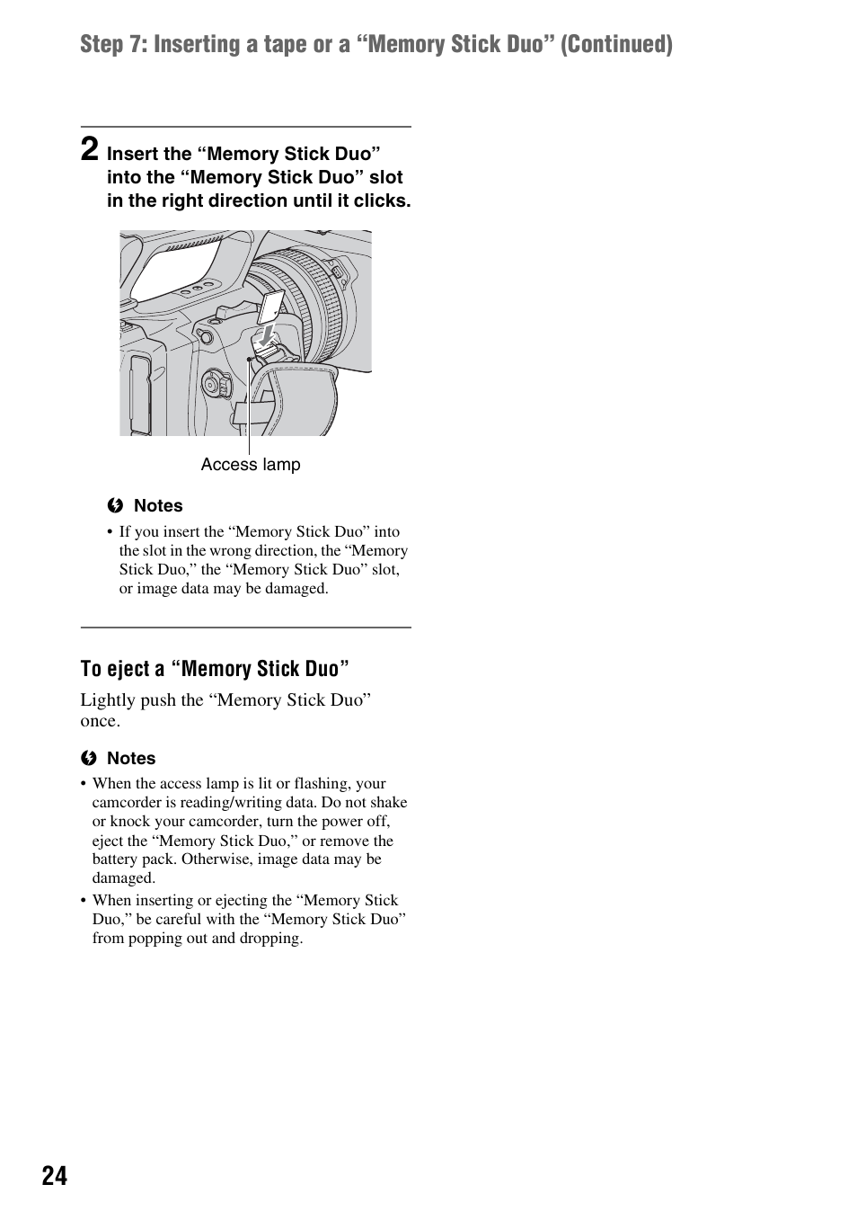 Sony HANDYCAM HDR-FX1000E User Manual | Page 24 / 131