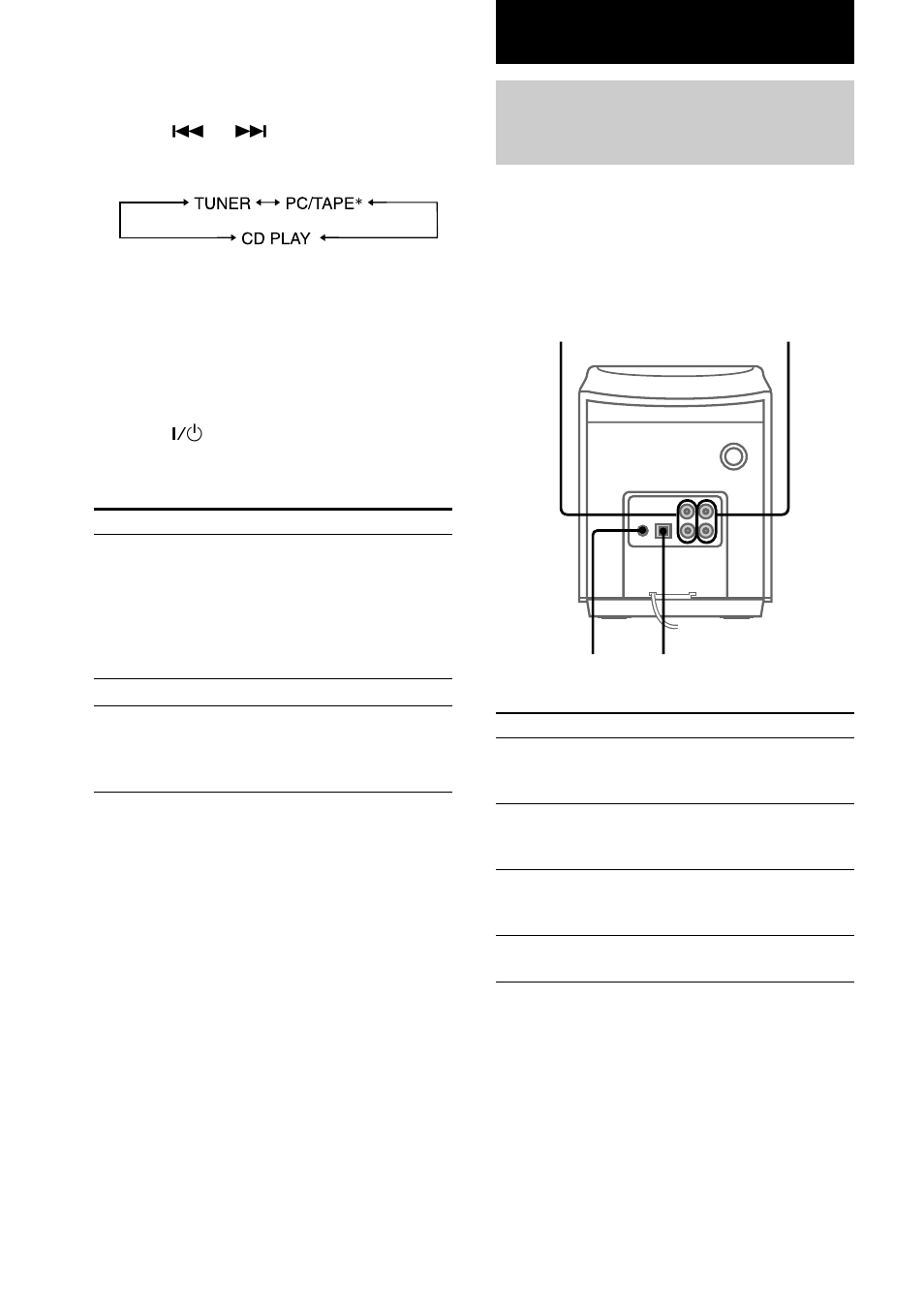 Optional components, Hooking up the optional components, Other operations | Sony CMT-EX100 User Manual | Page 16 / 24
