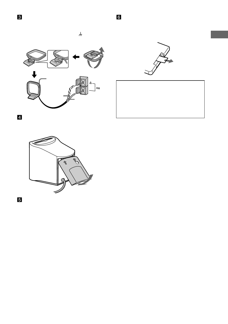 Replacing the battery in the remote | Sony CMT-EX100 User Manual | Page 7 / 24