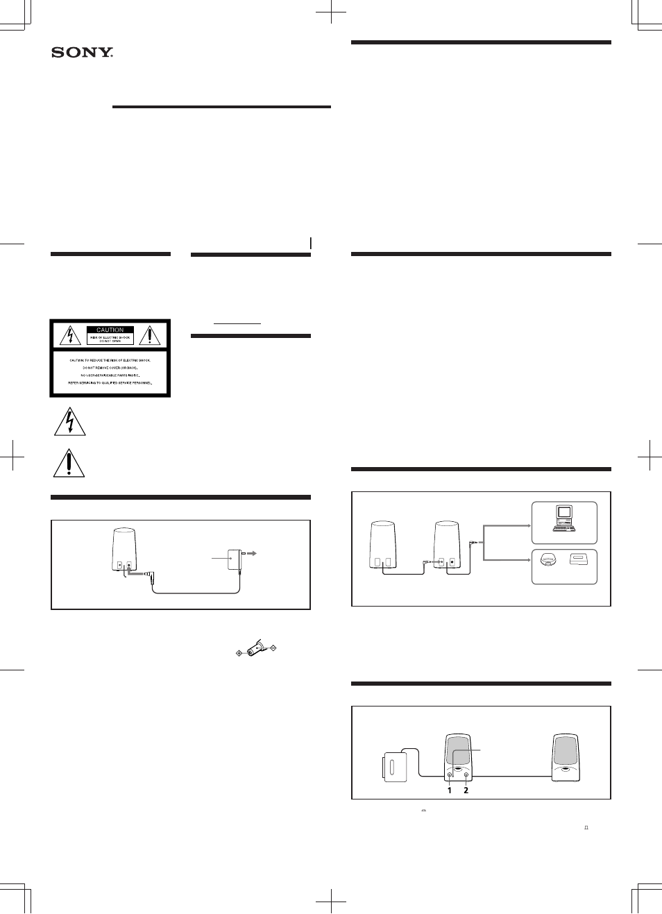 Sony ACTIVE SRS-A57 User Manual | 2 pages