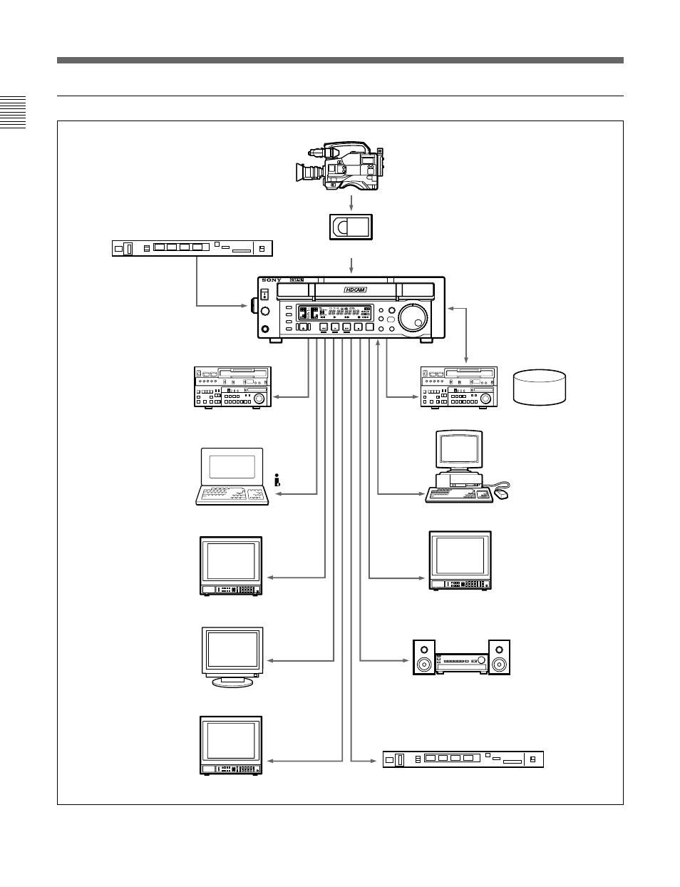 2 sample system configuration, Example for the j-h3 | Sony J-H1 User Manual | Page 10 / 53