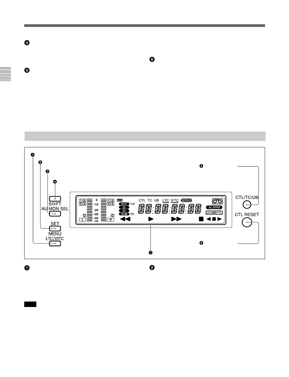 1-1 display section, 1 control panel | Sony J-H1 User Manual | Page 13 / 53