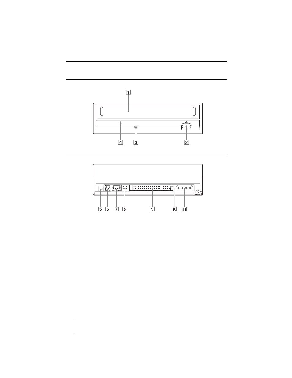 Part names and functions | Sony DRU-710A User Manual | Page 8 / 36