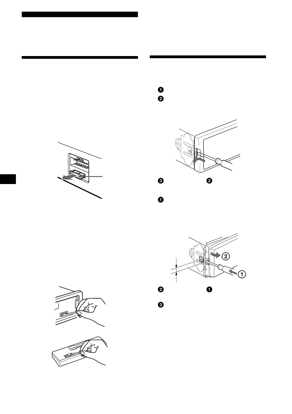 Información complementaria, Mantenimiento extracción de la unidad, Mantenimiento | Extracción de la unidad | Sony CA440 User Manual | Page 38 / 60