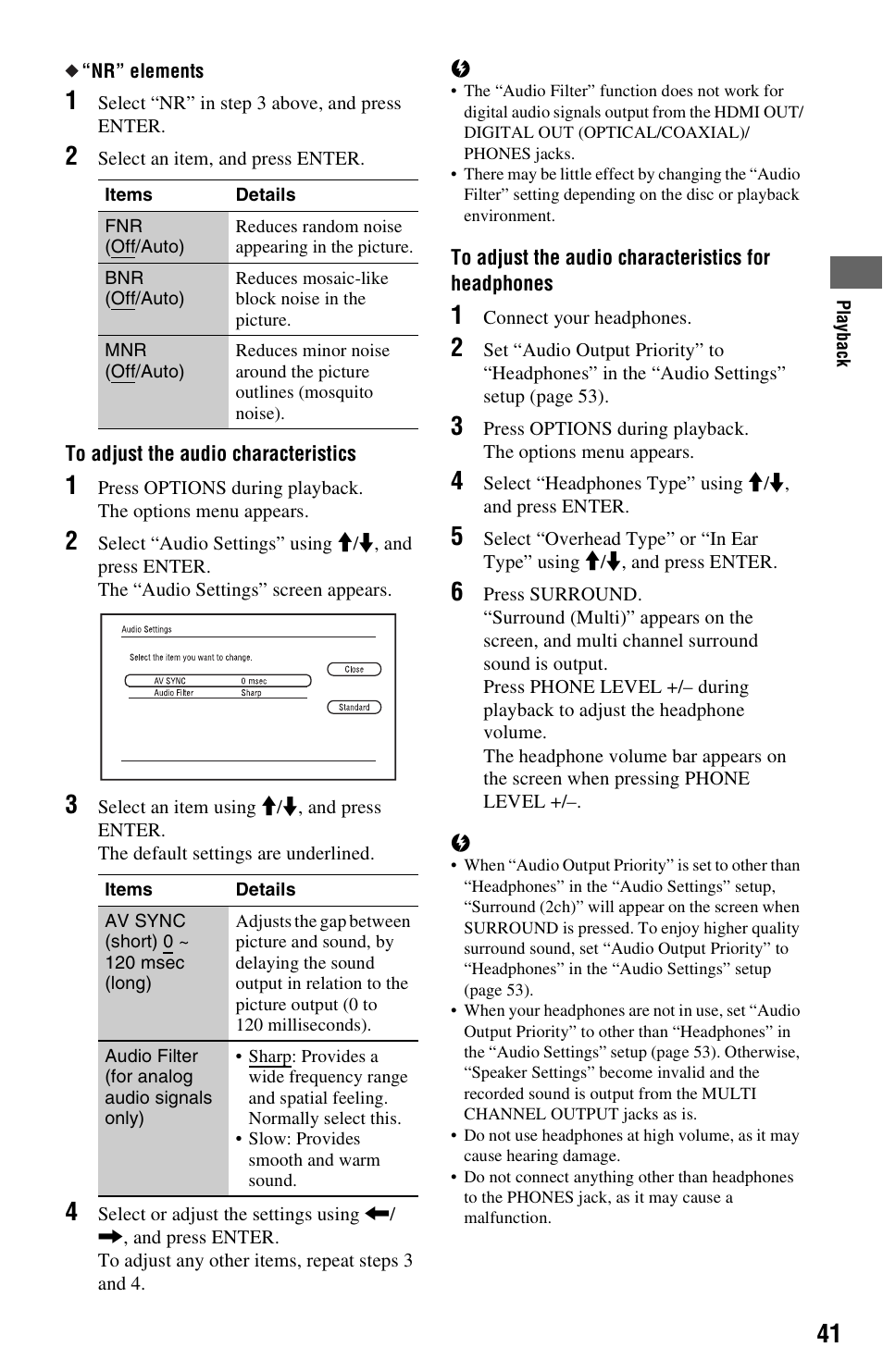 Nr” elements” on | Sony BDP-S1000ES User Manual | Page 41 / 95