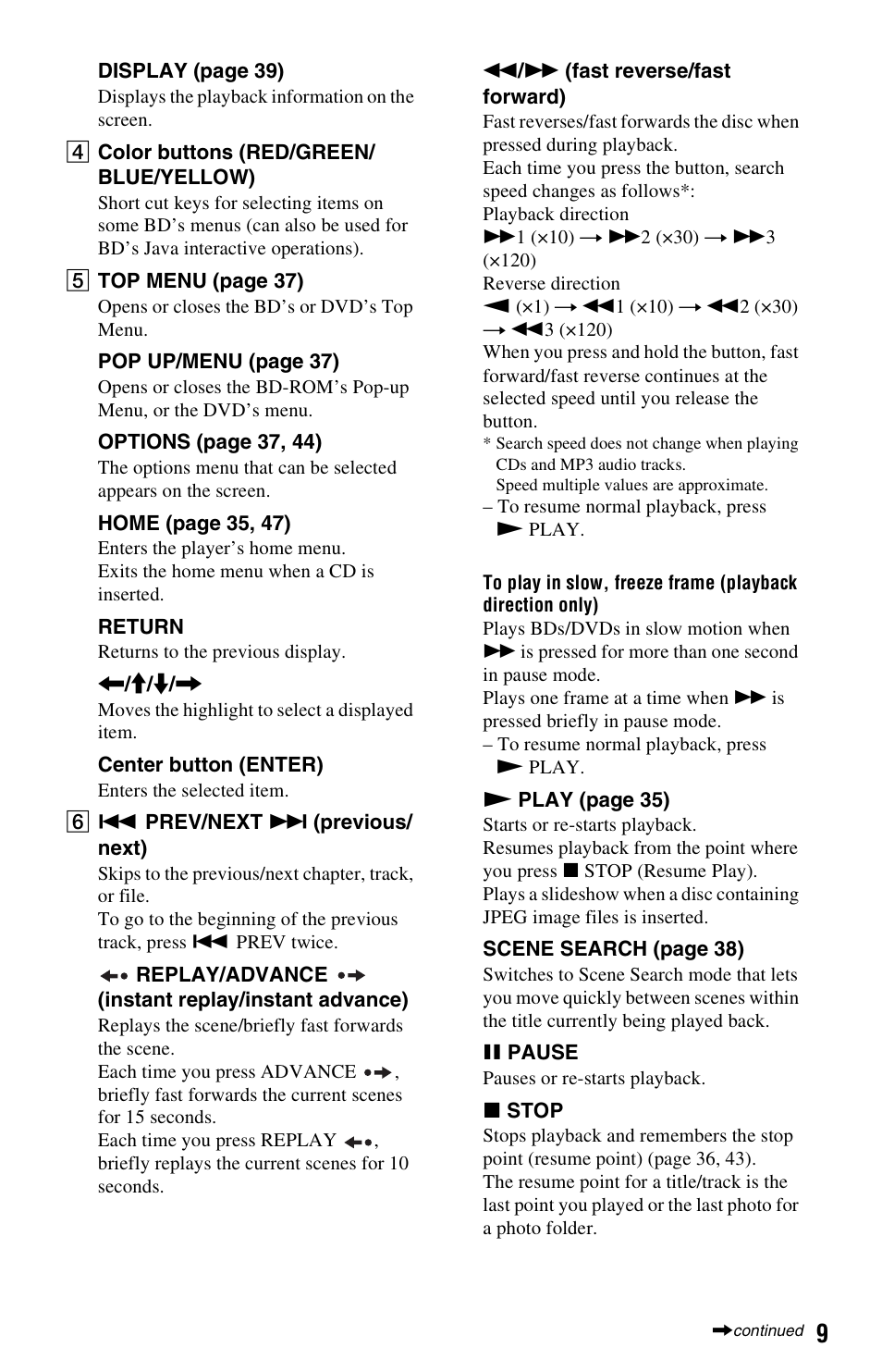 Sony BDP-S1000ES User Manual | Page 9 / 95