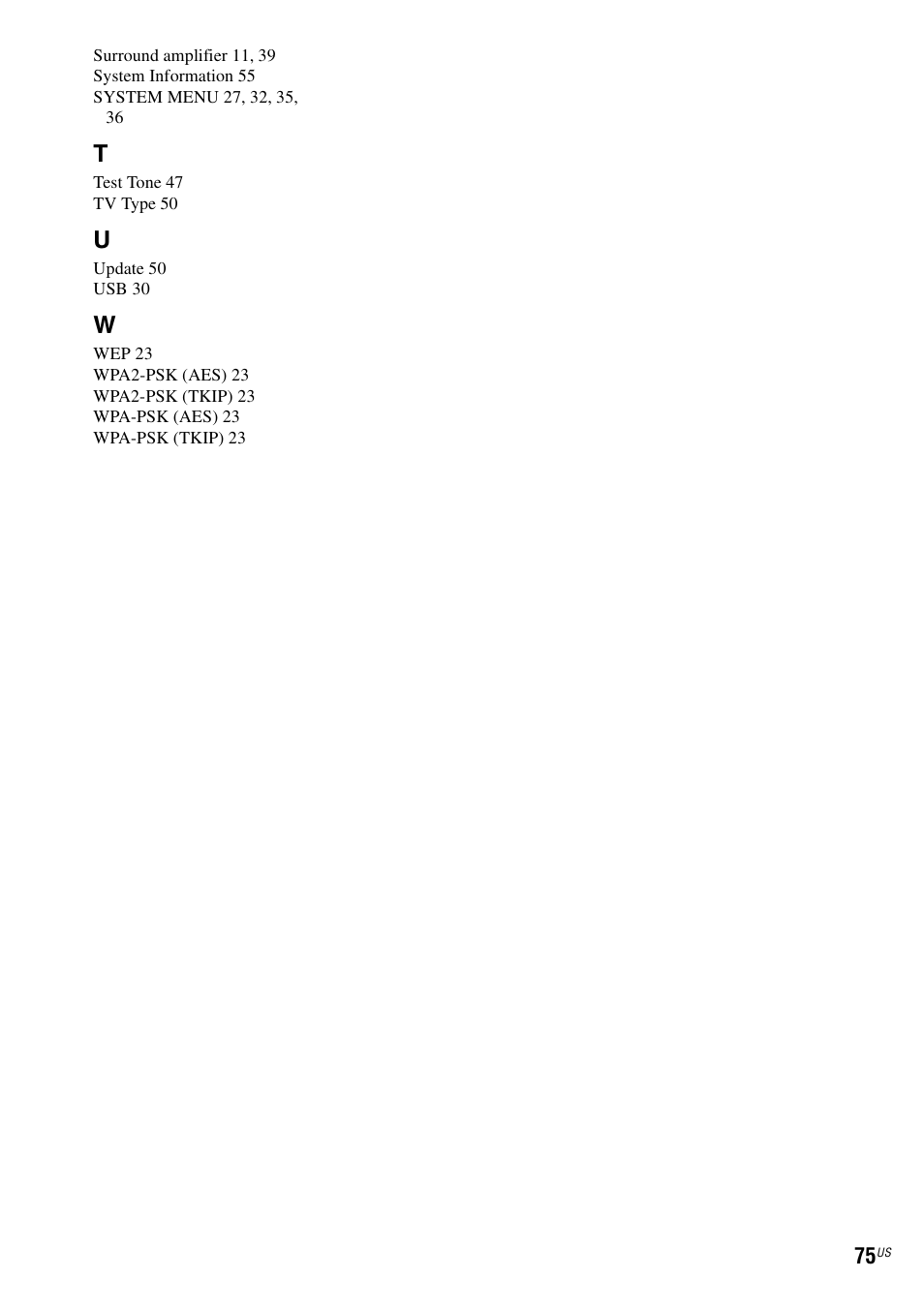 Sony BDV-E770W User Manual | Page 75 / 75