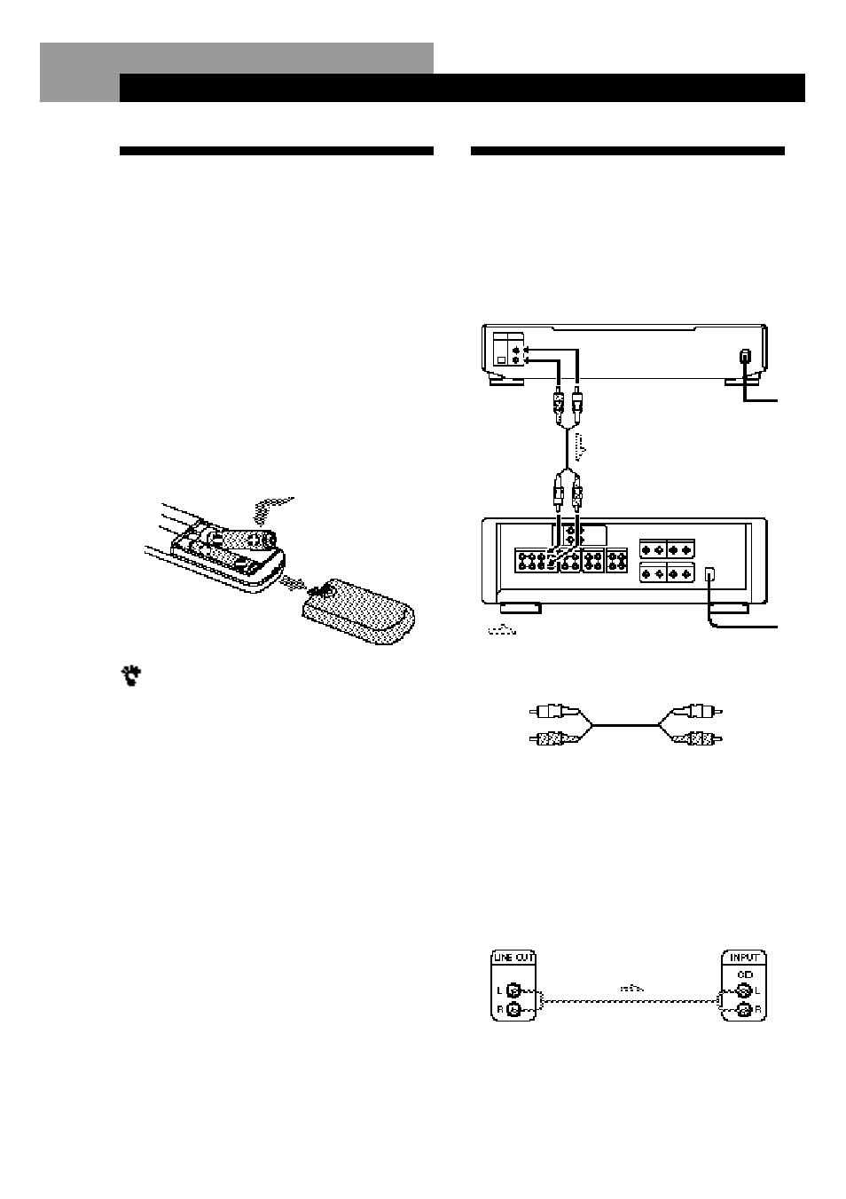 Conexión del sistema, Desembalaje, Procedimientos iniciales | Descripción general, Conexiones | Sony CDP-XE300 User Manual | Page 34 / 46