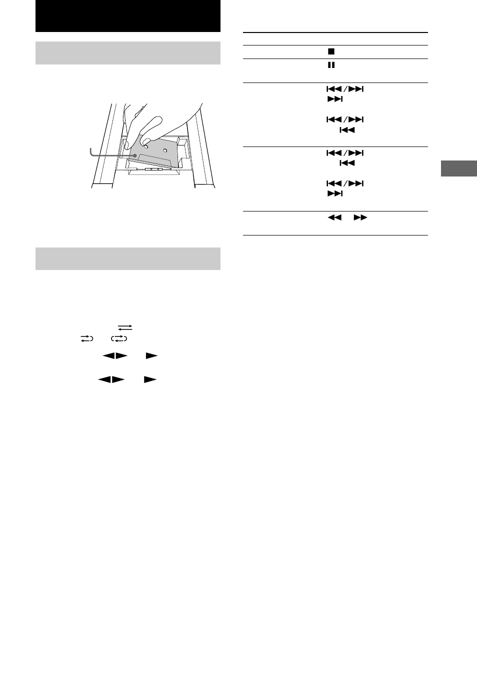 Tape – play, Loading a tape, Playing a tape | Sony CHC-CL3 User Manual | Page 17 / 32