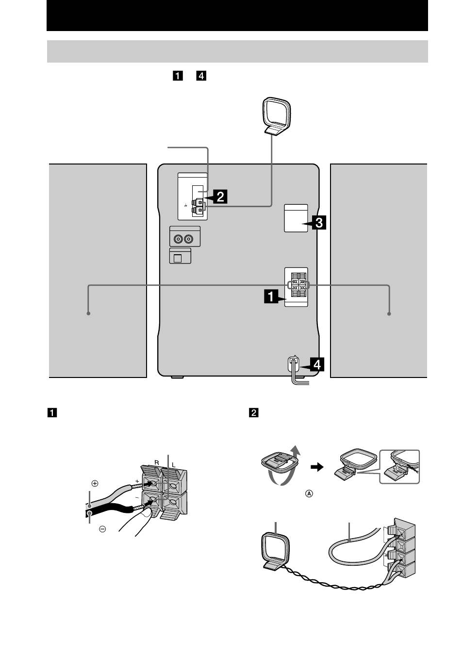 Getting started, Hooking up the system | Sony CHC-CL3 User Manual | Page 6 / 32