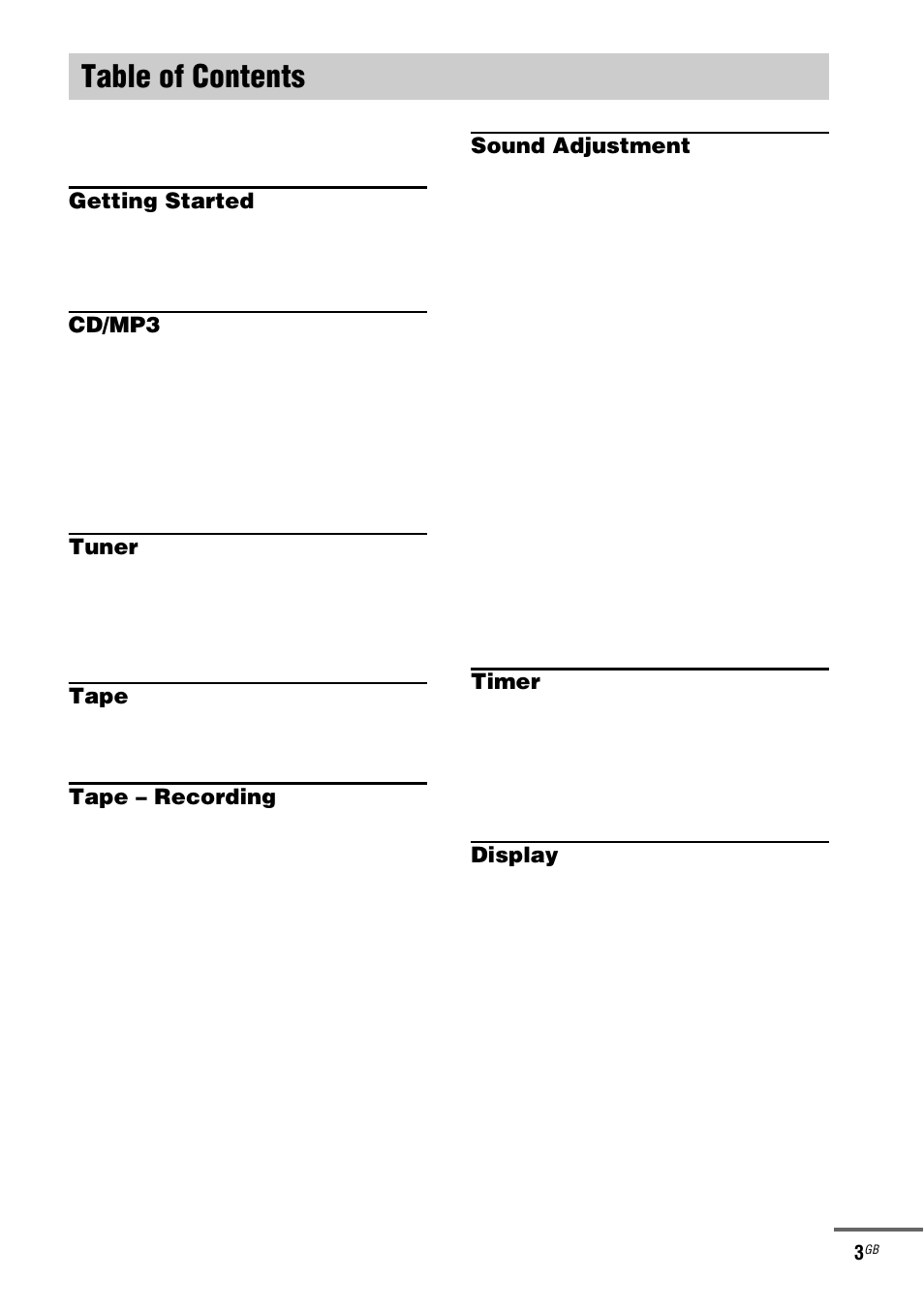 Sony ZX6 User Manual | Page 3 / 48