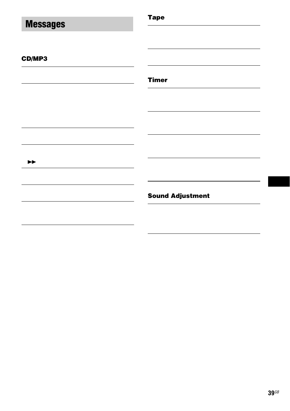Messages | Sony ZX6 User Manual | Page 39 / 48