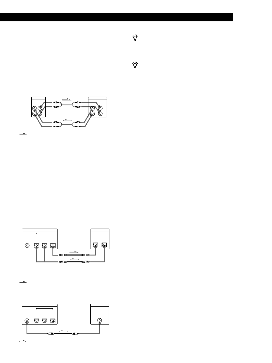 Preparativos, Conexiones, Conexión del cable de alimentación de ca | Conexión de la platina a un amplificador, Nota | Sony MDS-W1 User Manual | Page 105 / 204