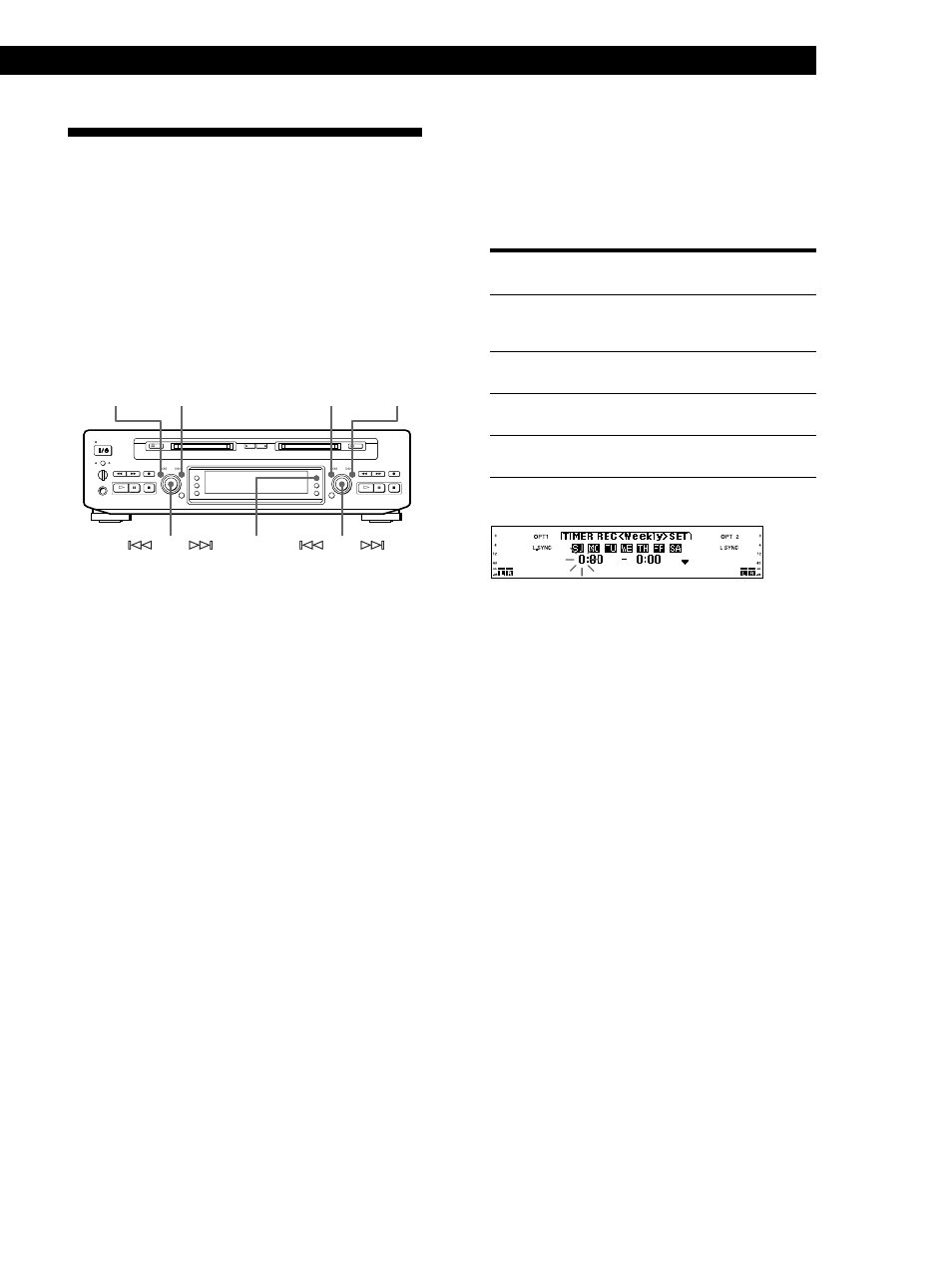 Grabación de un md utilizando un temporizador, Grabación de mds, Continúa en la página siguiente) | Sony MDS-W1 User Manual | Page 121 / 204