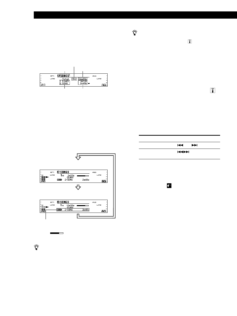 Reproducción de mds 24, Visualización de la fecha de grabación z | Sony MDS-W1 User Manual | Page 124 / 204