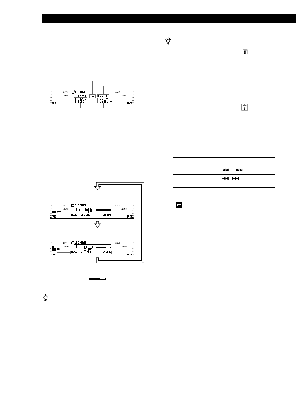 Reprodução de mds 24, Afixação da data de gravação z | Sony MDS-W1 User Manual | Page 174 / 204