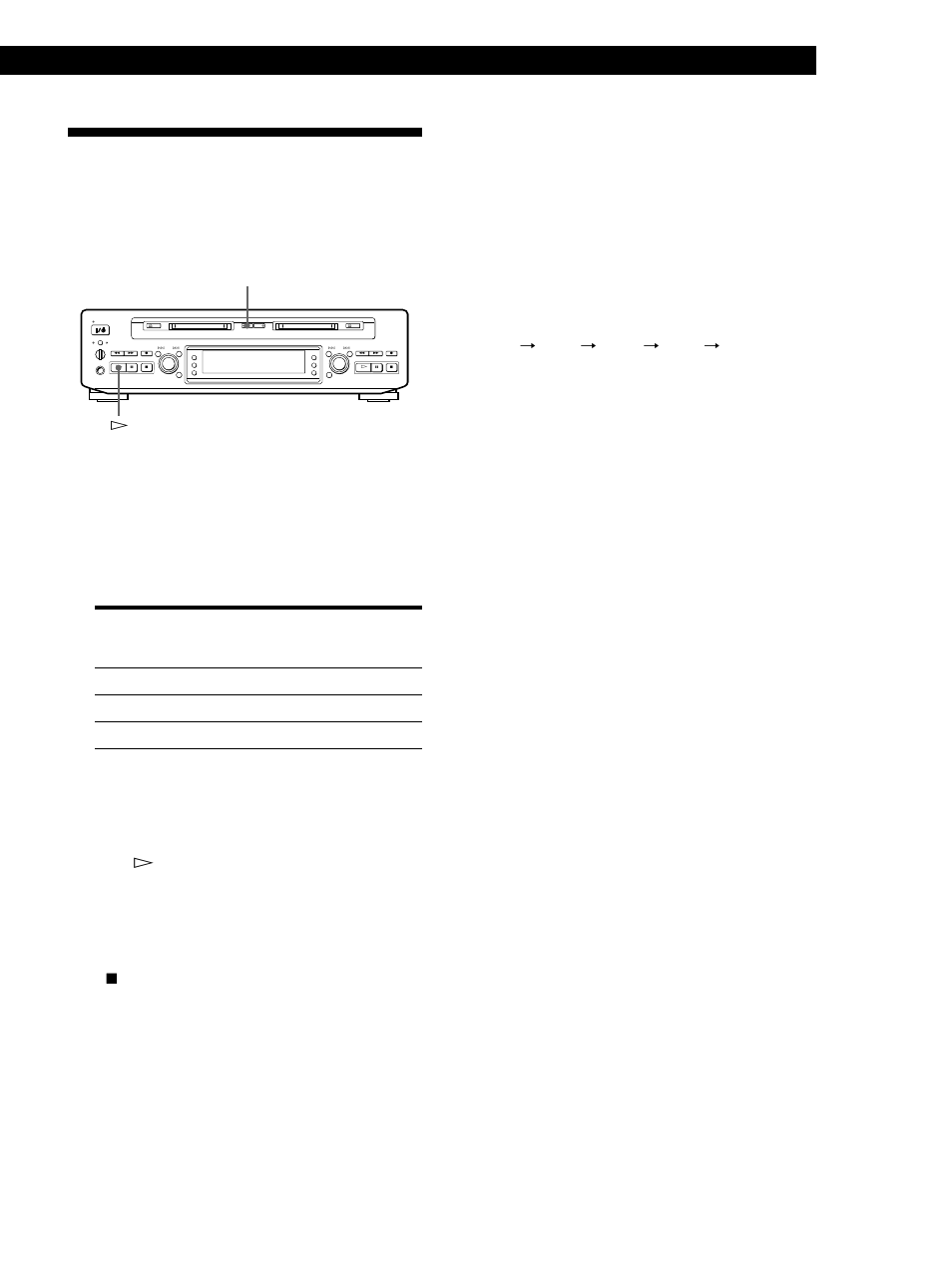 Playing two mds continuously (relay play), Playing mds 31, Insert mds into both decks | Press relay. the relay indicator turns on, Press p on the deck which is playing | Sony MDS-W1 User Manual | Page 31 / 204