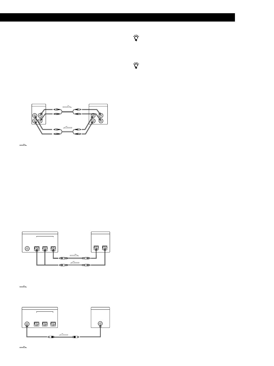 Préparatifs raccordements, Raccordement du cordon d’alimentation secteur, Raccordement de la platine à un amplificateur | Remarque | Sony MDS-W1 User Manual | Page 55 / 204