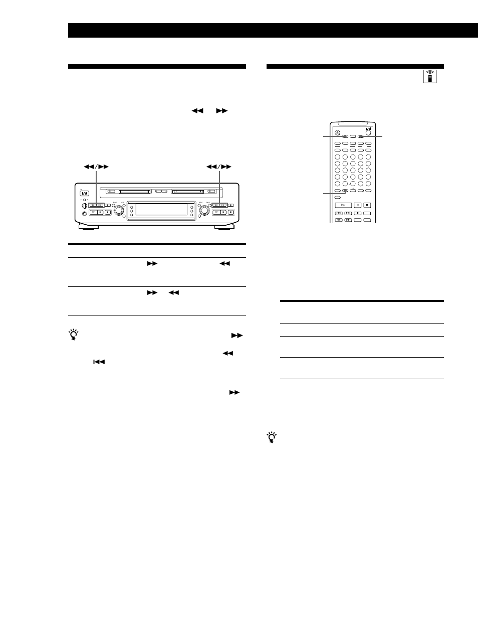 Localisation d’un point donné d’une plage, Lecture répétée des plages, Lecture répétée des plages z | Lecture de md 26, Pour annuler la lecture répétée, Remarques, Appuyez sur, Repeat deck a deck b | Sony MDS-W1 User Manual | Page 76 / 204