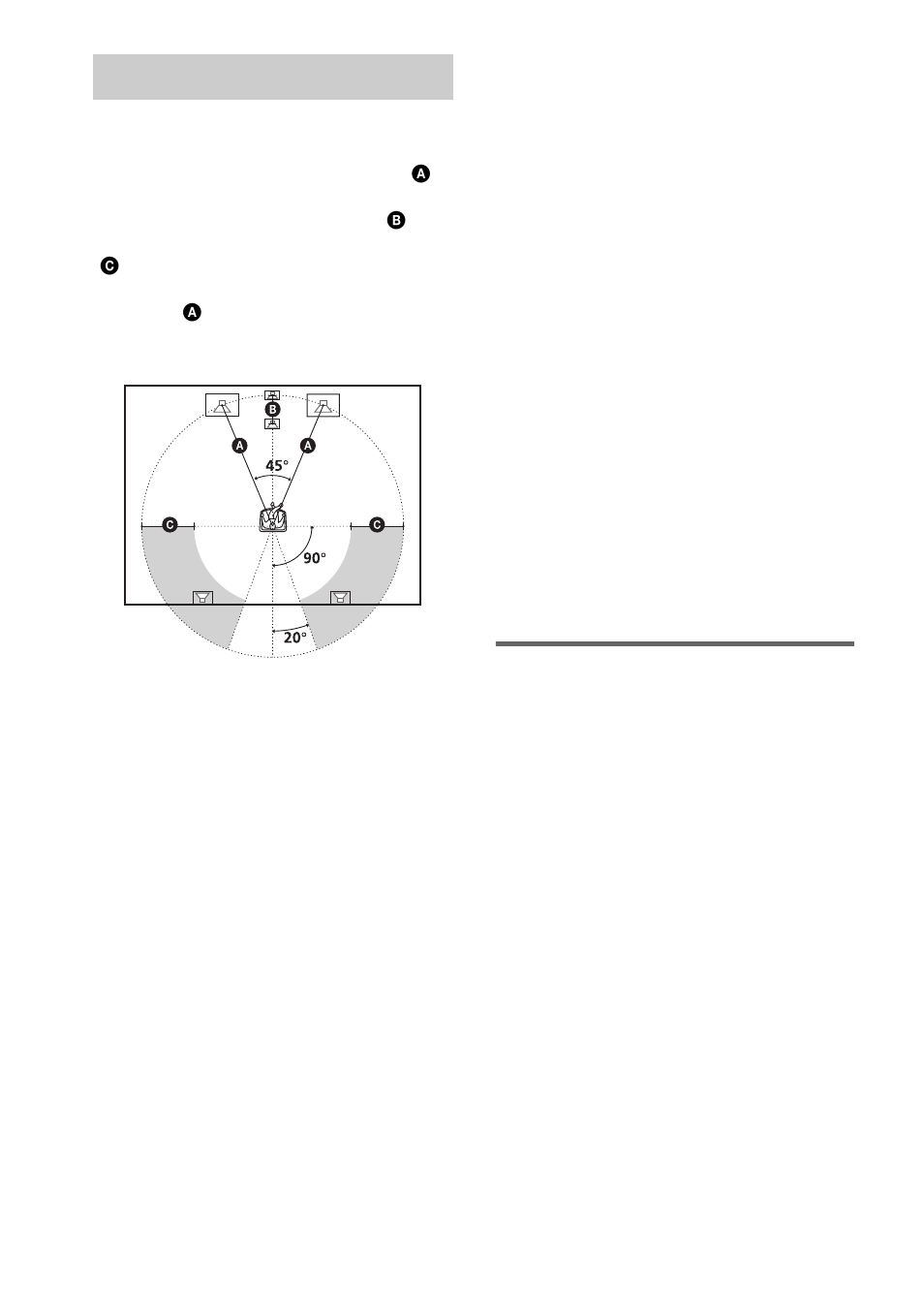 Speaker setup | Sony DAV-EA20 User Manual | Page 20 / 76