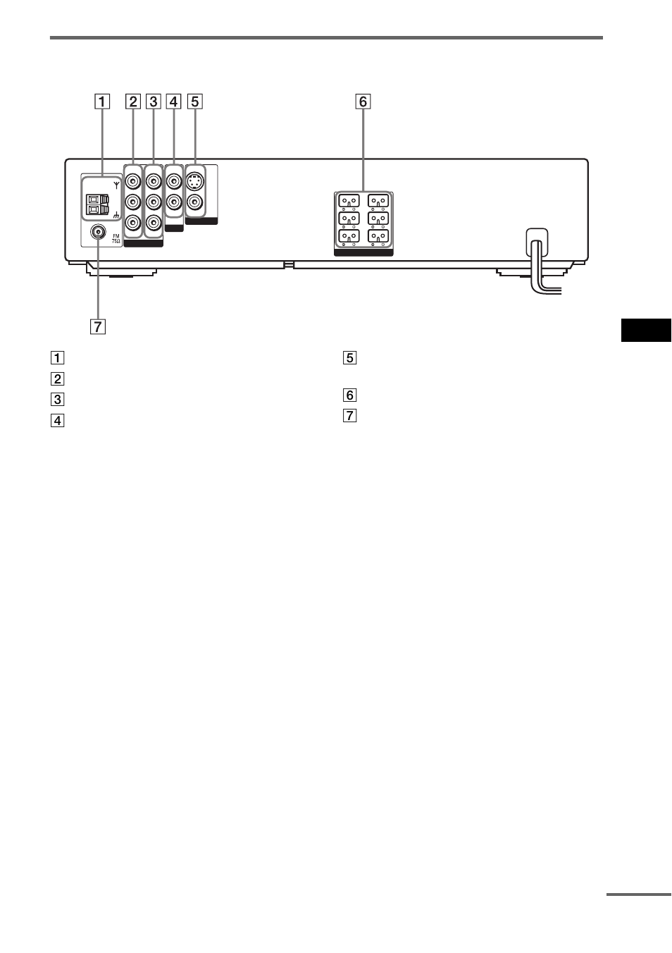 Rear panel, Ad dit iona l inf o rma tion, Continued | Sony DAV-EA20 User Manual | Page 71 / 76