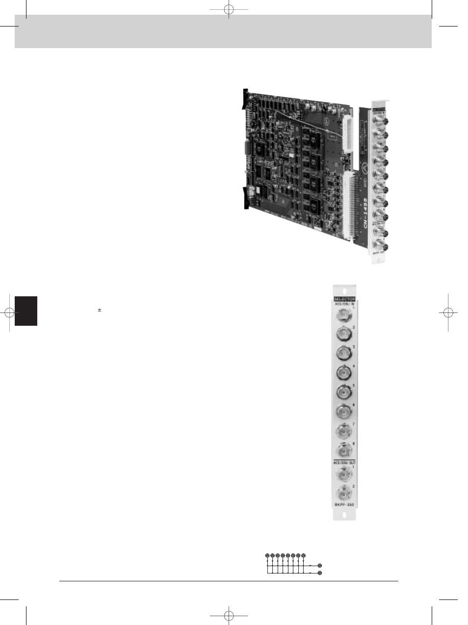 Bkpf-350, Digital audio selector board, Interface processor d series | Sony MK7807V1 User Manual | Page 132 / 164