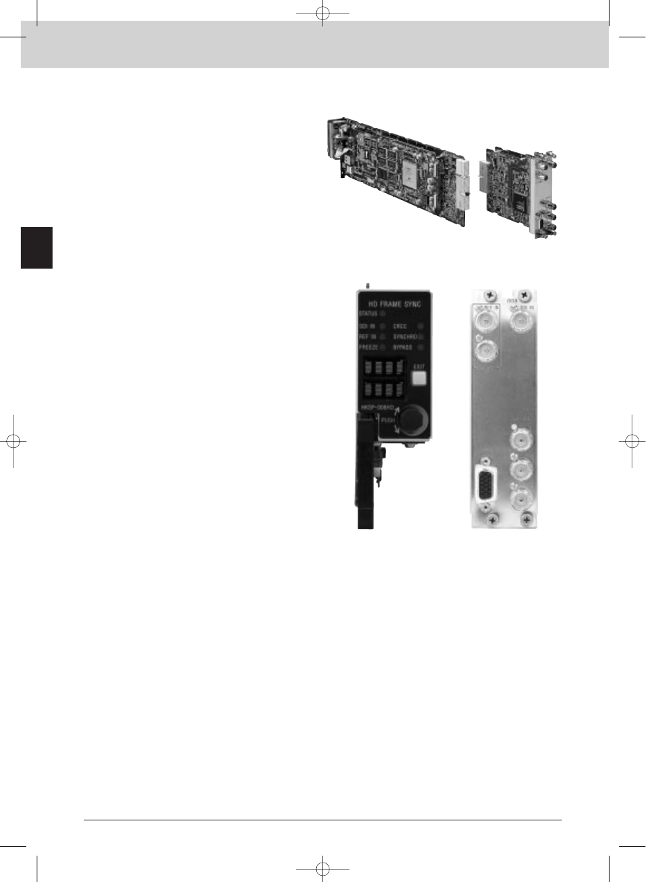 Hksp-008hd, Interface processor sp series, Hd frame/line synchronizer | Sony MK7807V1 User Manual | Page 48 / 164