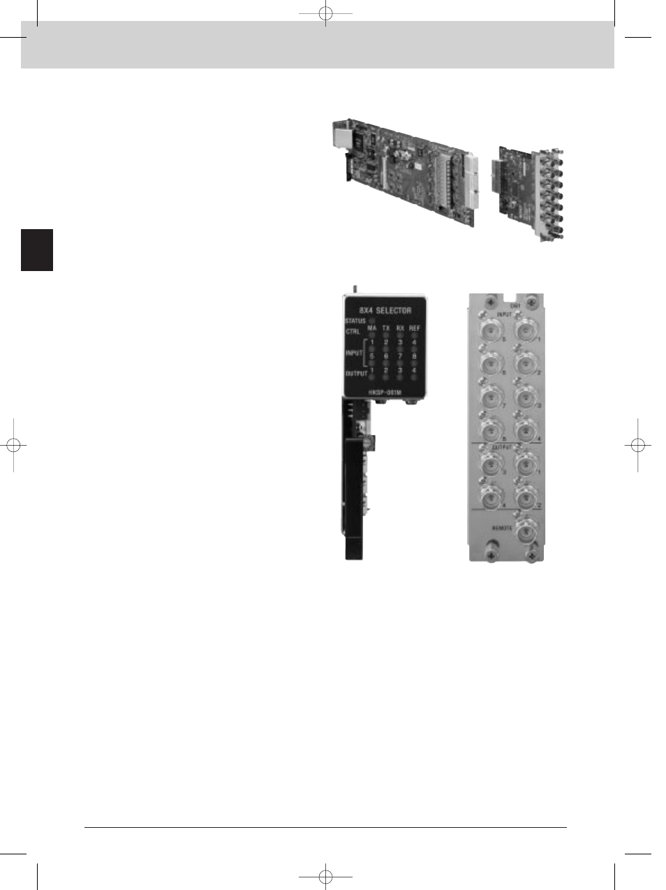 Hksp-061m, Interface processor sp series, 8 x 4 digital video selector | Sony MK7807V1 User Manual | Page 50 / 164
