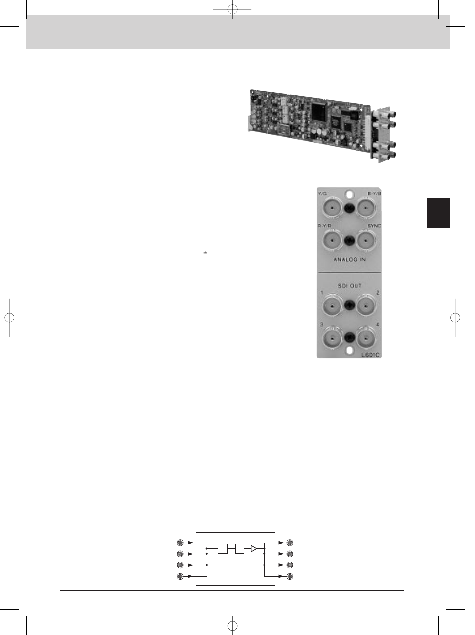 Bkpf-l601c, Interface processor l series, Video a to d converter board | Features | Sony MK7807V1 User Manual | Page 73 / 164