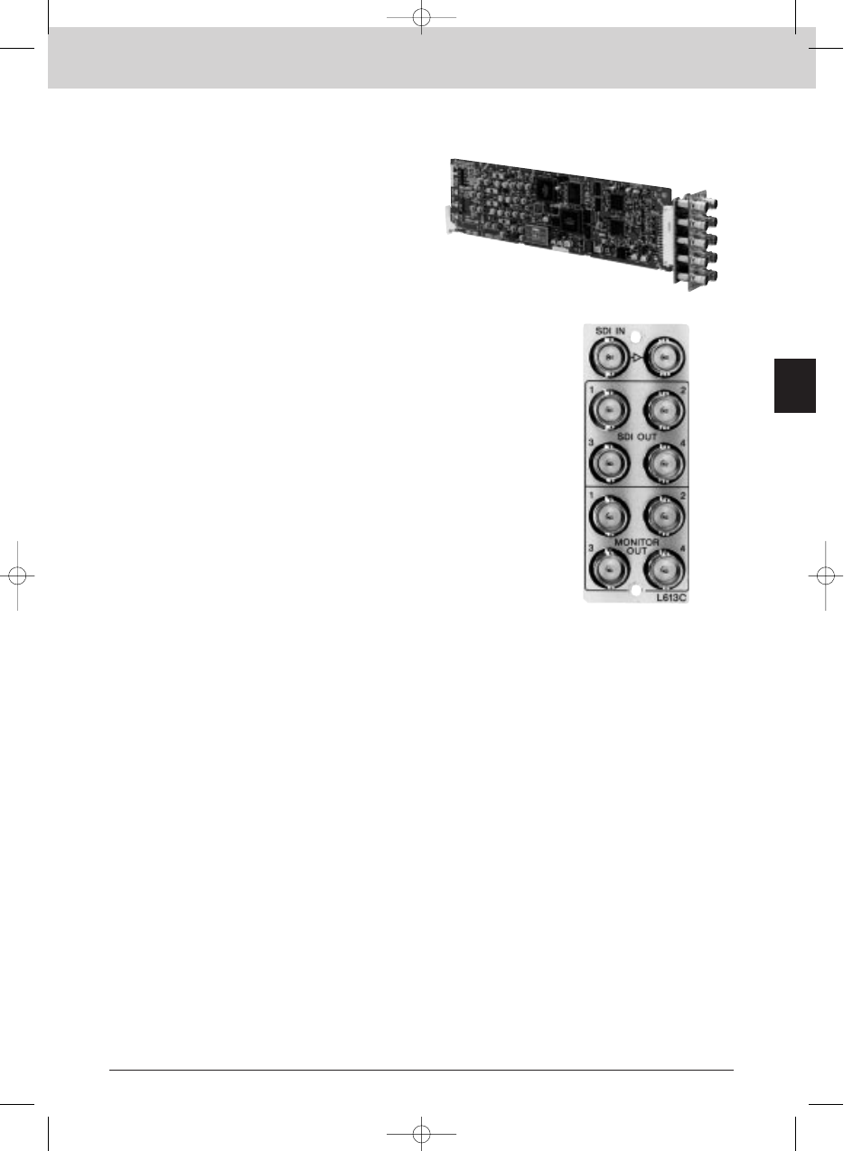 Bkpf-l613c, Interface processor l series, Monitoring sdi distribution board | Sony MK7807V1 User Manual | Page 83 / 164