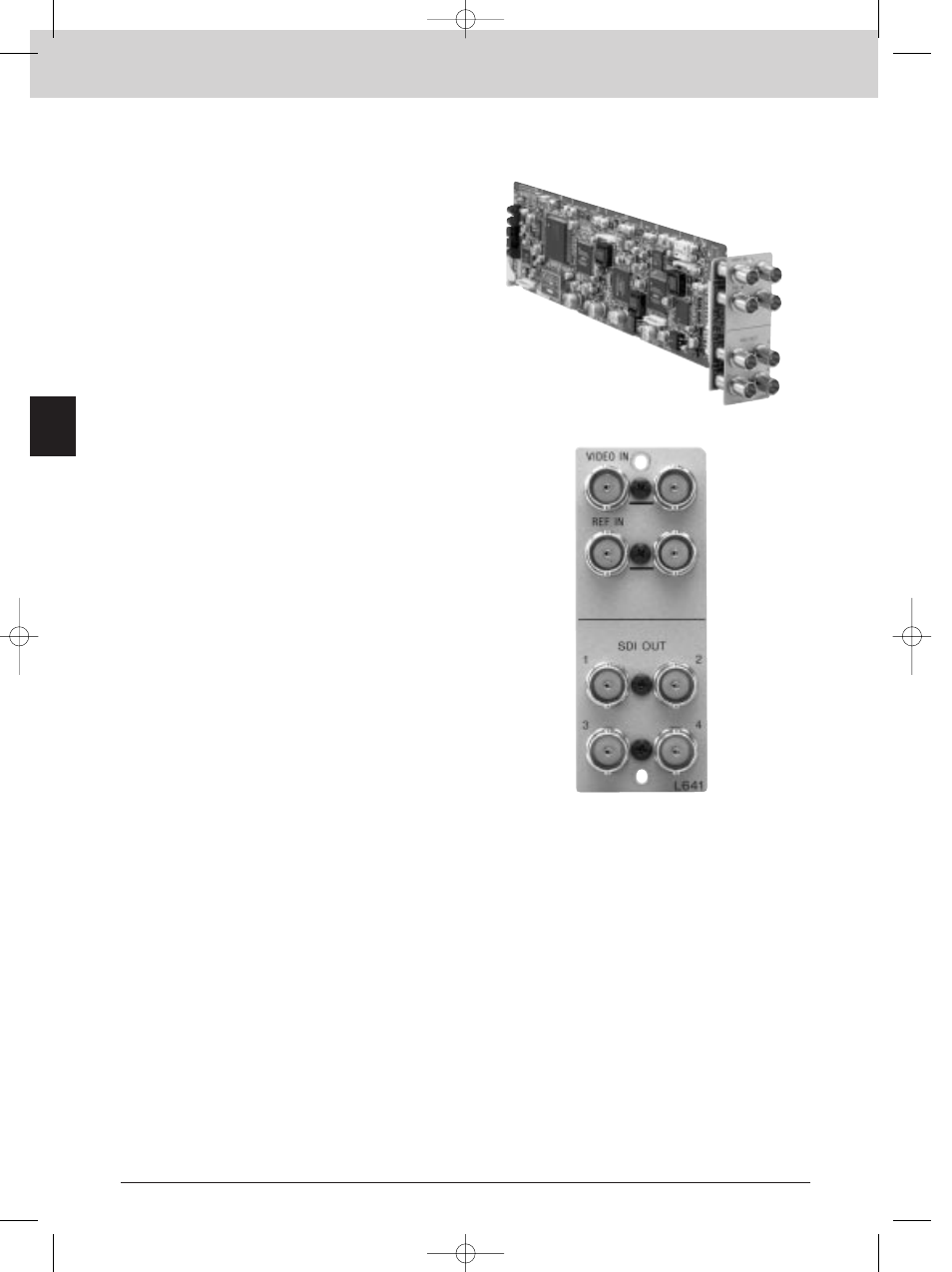 Bkpf-l641, Interface processor l series, Ntsc/pal to 4:2:2 decoder board | Sony MK7807V1 User Manual | Page 86 / 164
