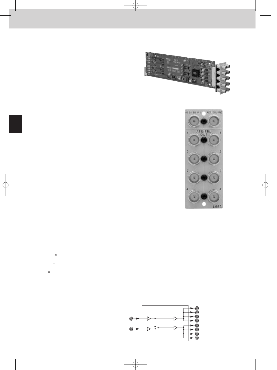 Bkpf-l653, Interface processor l series, Aes/ebu distribution board | Features | Sony MK7807V1 User Manual | Page 90 / 164