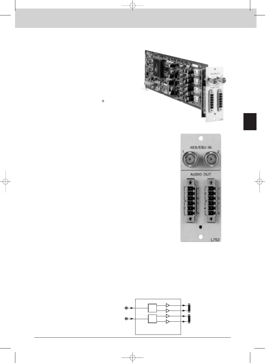 Bkpf-l752, Interface processor l series, Audio d to a converter board | Features | Sony MK7807V1 User Manual | Page 97 / 164