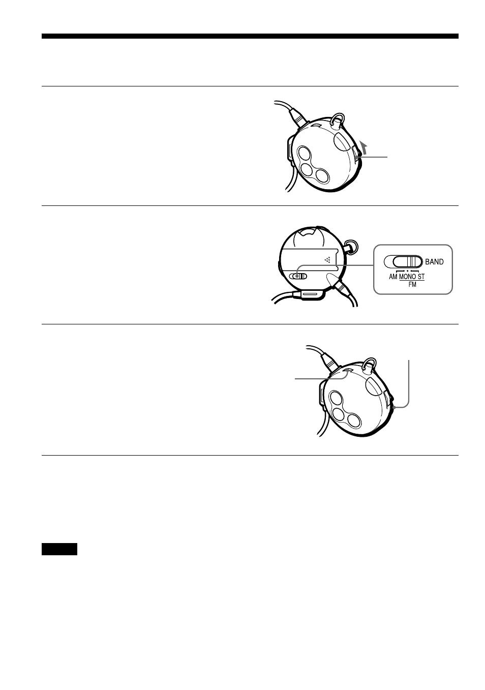 Listening to the radio | Sony D-F525 User Manual | Page 14 / 28