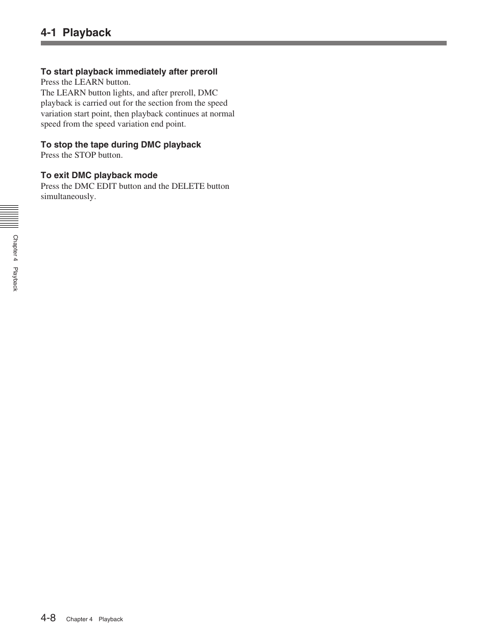 1 playback | Sony HDW-M2100 User Manual | Page 41 / 115